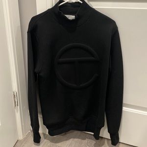 Black Mock-neck Sweatshirt